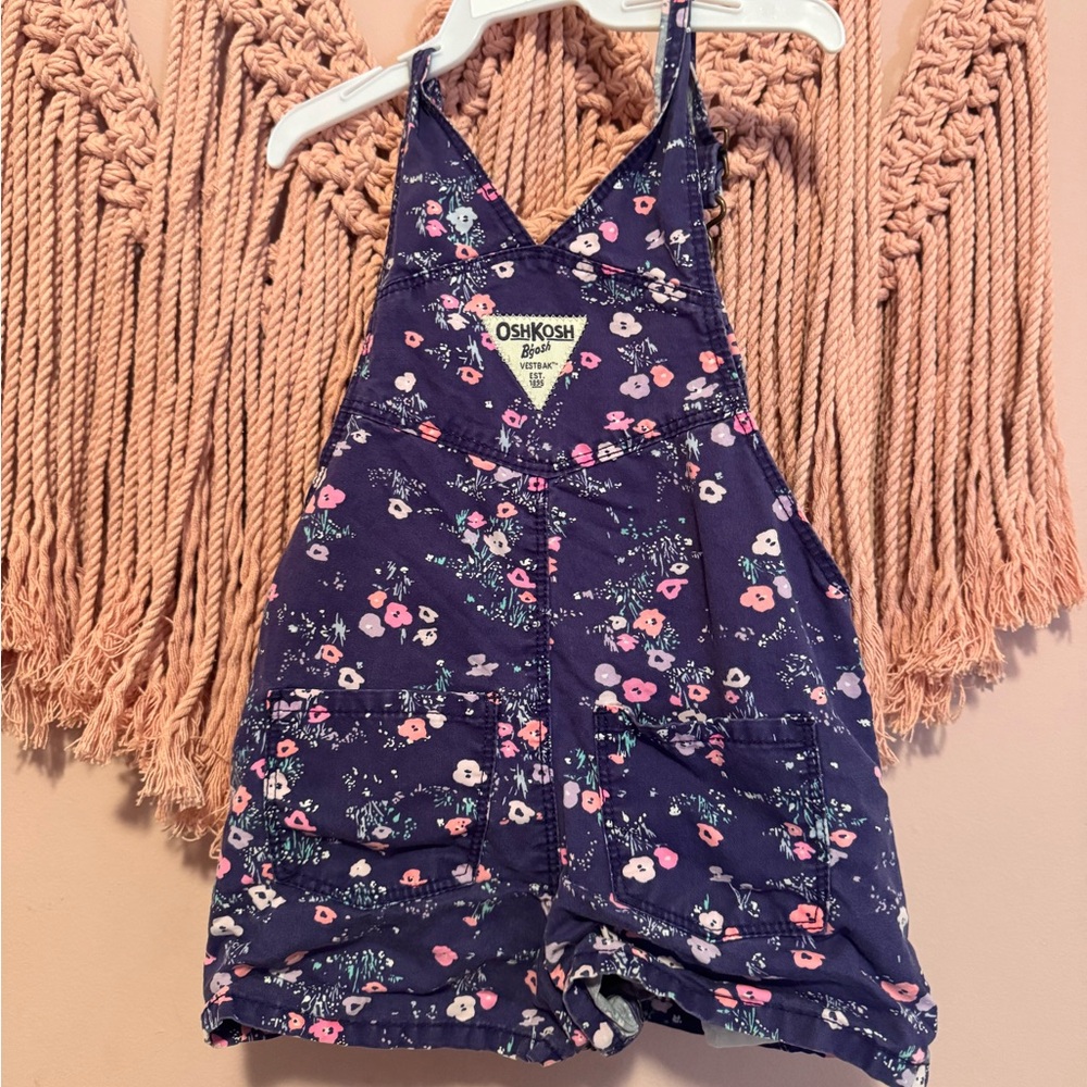OshKosh B'gosh Kids Overalls - Navy Floral